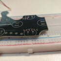 Soldering connection of the header pins on the PCB