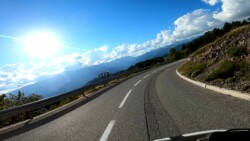 Going downhill from Beuil to Entracques. From a cold mountain top towards the warm valley in the sun.