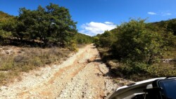 This was a road on the map, but it looked like a washed out riverbed