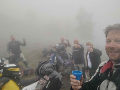 I made some friends along the way. Toasting to the adventure at 1300