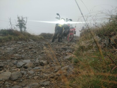 The colle del Gilba, not an easy track