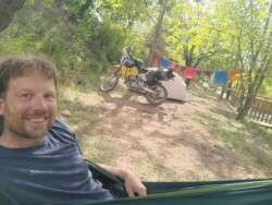 Chilling (and laundry day) at camping les Arches close to Montelimar