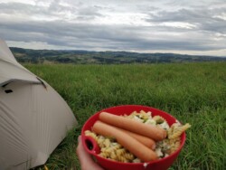 Wild camp spot near Lyon with haute cuisine