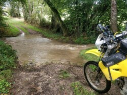 Mini river crossing in the Morvan
