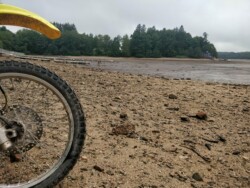 The Lac des Settons in the Morvan was drained for maintenance on the dam. It seemed quite apocalyptical