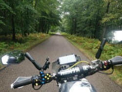 Deserted road in the Belgian Ardennes
