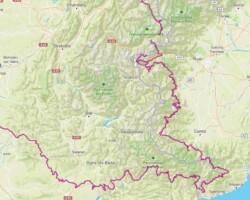 Mapbox outdoors provides relief info and major cities