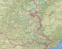 National Geographic shows the terrain and geographical features really well